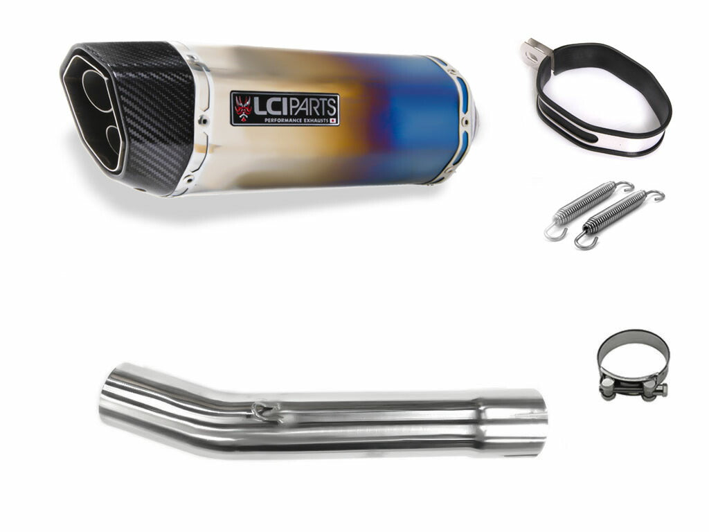 カワサキ ZX9R ZX-9R 1994-1997 LCIPARTS ツインエンド チタン スリップオンマフラー