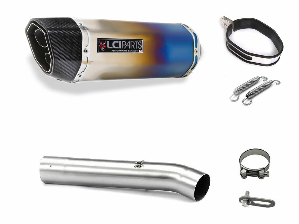 【予約販売11月25日以降出荷】カワサキ ヴェルシス1000SE Versys1000SE 2019-2024 LCIPARTS ツインエンド チタン スリップオンマフラー