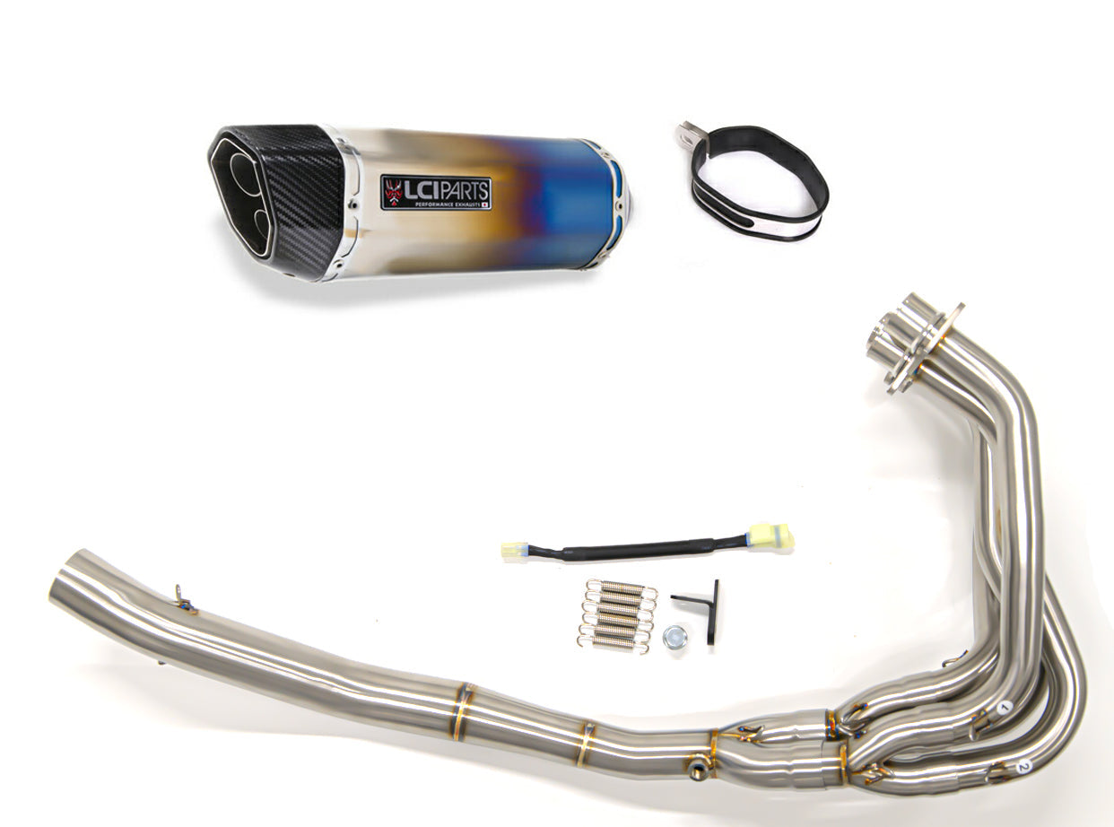 カワサキ ニンジャ ZX-25R / ZX-25R SE 2020-2023 LCIPARTS ツインエンド チタン フルエキゾーストマフラー