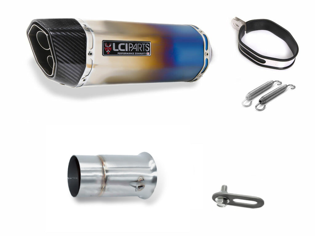 KTM 1290 SUPER DUKE R / SUPER DUKE GT 2013-2019 LCIPARTS ツインエンド チタン スリップオンマフラー