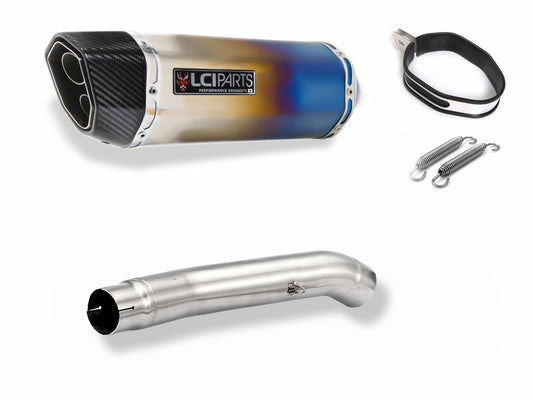スズキ GSX1400 2005-2010 LCIPARTS ツインエンド チタン スリップオンマフラー