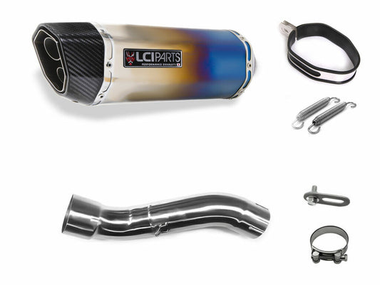 スズキ GSX250R 2017-2024 LCIPARTS ツインエンド チタン スリップオン マフラー