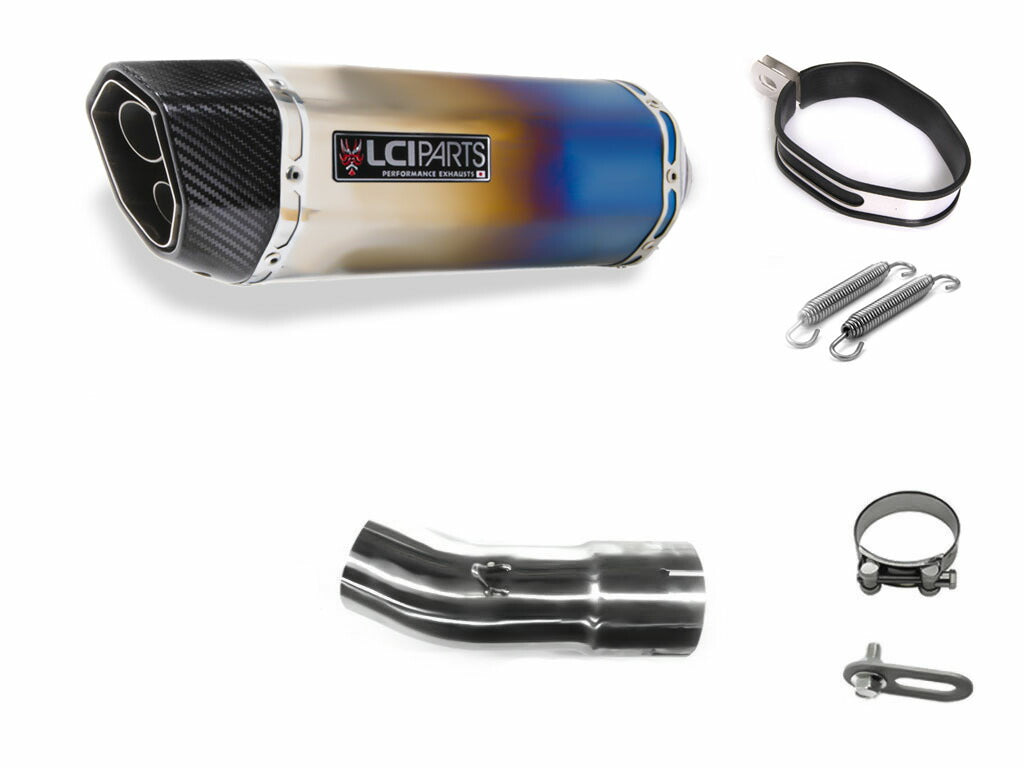 スズキ GSX-S1000 2022-2026 LCIPARTS ツインエンド チタン スリップオン マフラー