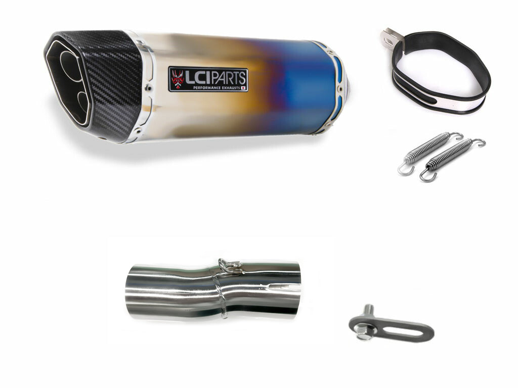 スズキ Vストローム800 V-STROM800 2023-2025 LCIPARTS ツインエンド チタン スリップオンマフラー