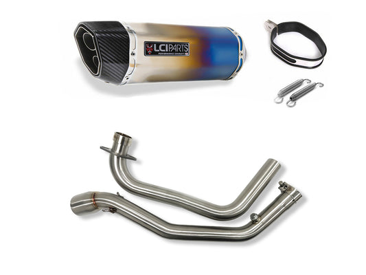 スズキ ジクサー250 GIXXER250 / ジクサーSF250 GIXXER SF250 2019-2025 LCIPARTS ツインエンド チタン フルエキゾーストマフラー