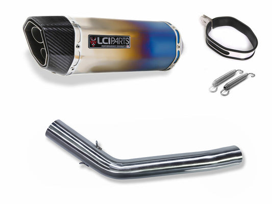トライアンフ Tiger800 2010-2017 LCIPARTS ツインエンド チタン スリップオンマフラー