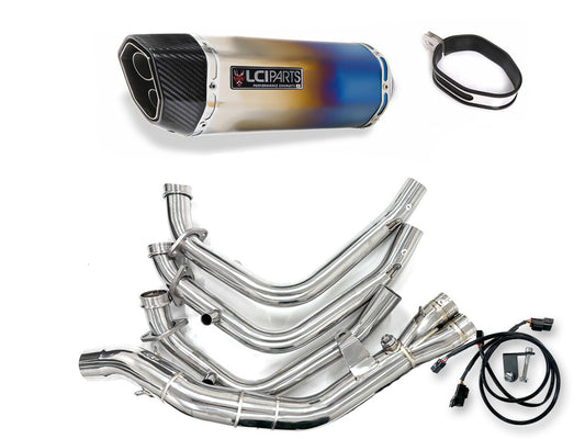 ヤマハ MT-09 2024-2025 LCIPARTS ツインエンド チタン フルエキゾーストマフラー