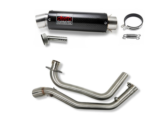 スズキ ジクサー250 GIXXER250 / ジクサーSF250 GIXXER SF250 2019-2025 DANMOTO カーボン フルエキゾーストマフラー