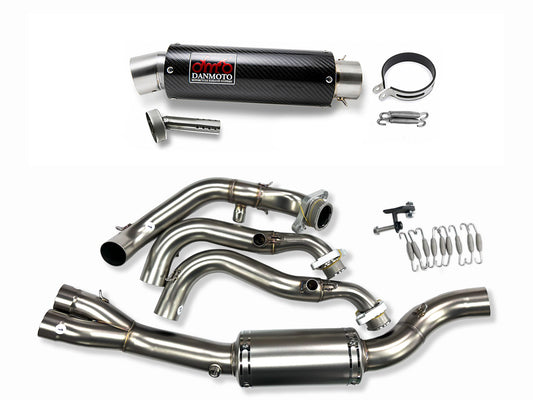 トライアンフ TRIDENT660 トライデント660 2021-2025 DANMOTO カーボン フルエキゾーストマフラー