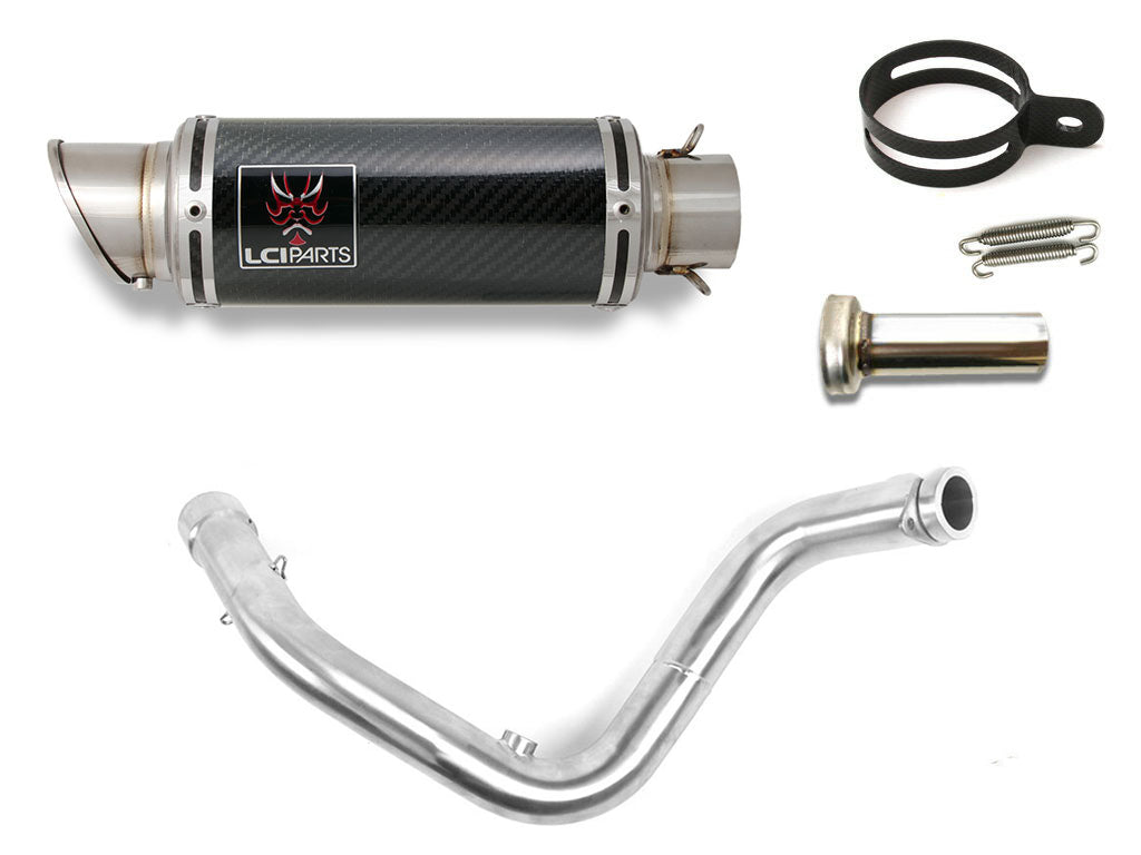 BMW G310R G310GS 2016-2024 LCIPARTS LCI ショートカーボンフルエキゾーストマフラー
