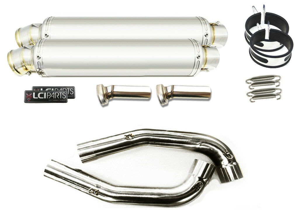 DUCATI ST2 ST3 ST4 LCIPARTS ラウンドステンレススリップオンマフラー