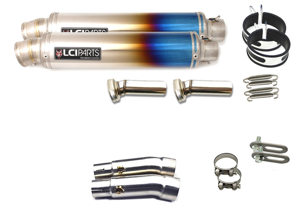ホンダ ホーネット900 CB900 HORNET 2001- SC48 LCIPARTS ラウンドフルチタンスリップオンマフラー