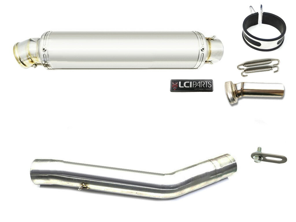 カワサキ Z800 2013-2016 LCIPARTS ラウンドステンレススリップオンマフラー