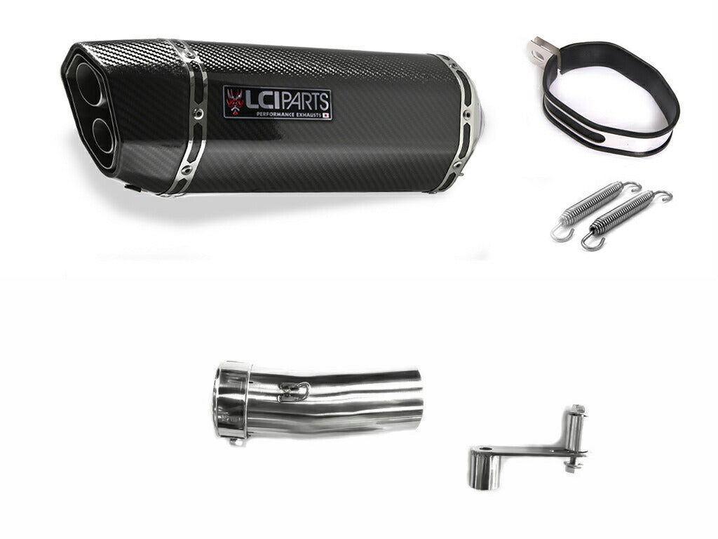 ホンダ CRF1000L AFRICA TWIN 2016-2023 SD04 LCIPARTS ツインエンド カーボン スリップオンマフラー