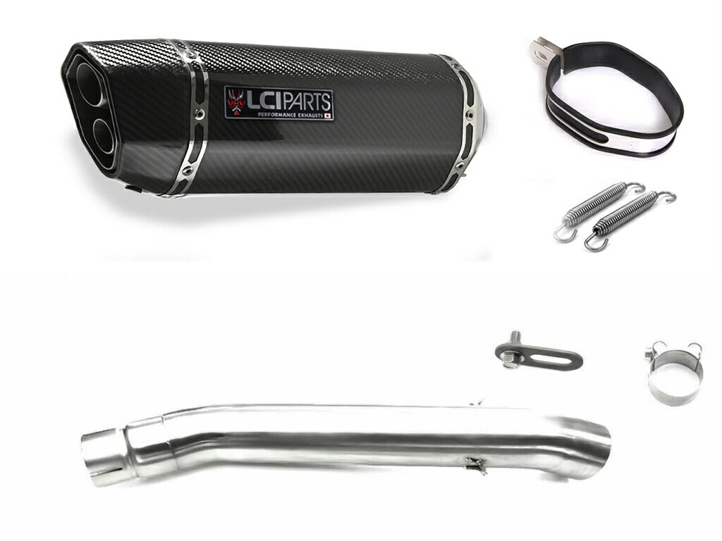 スズキ GSX1400 2005-2010 LCIPARTS ツインエンド カーボン スリップオンマフラー