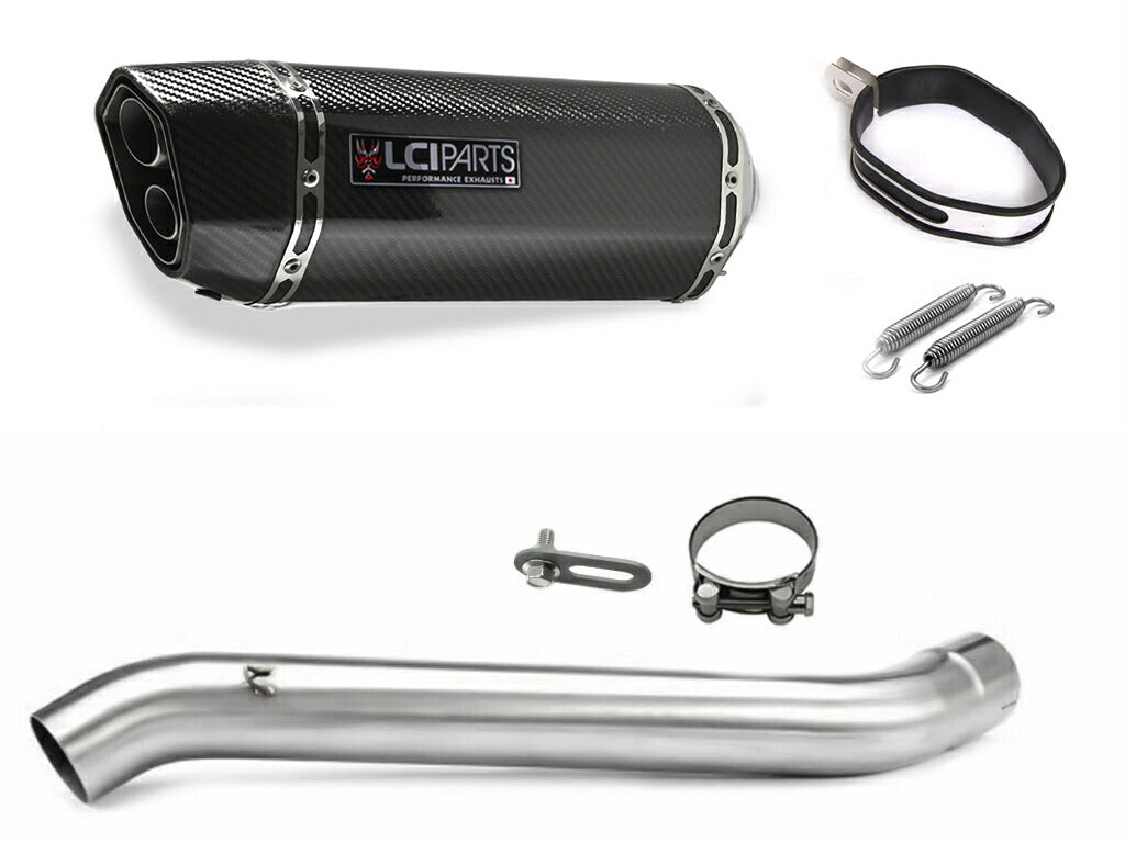 スズキ GSX-R1000 K7K8 2007-2008 4in1 LCIPARTS ツインエンド カーボン スリップオンマフラー
