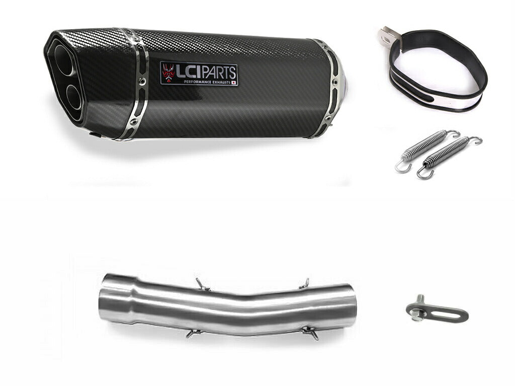 トライアンフ デイトナ Daytona T509/T595/T955i 1997-2001 LCIPARTS ツインエンド カーボン スリップオンマフラー