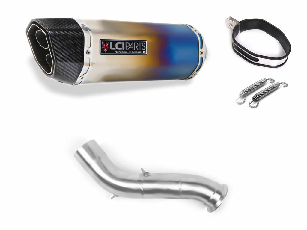 KTM DUKE790 2018-2024 LCIPARTS ツインエンド チタン スリップオン マフラー