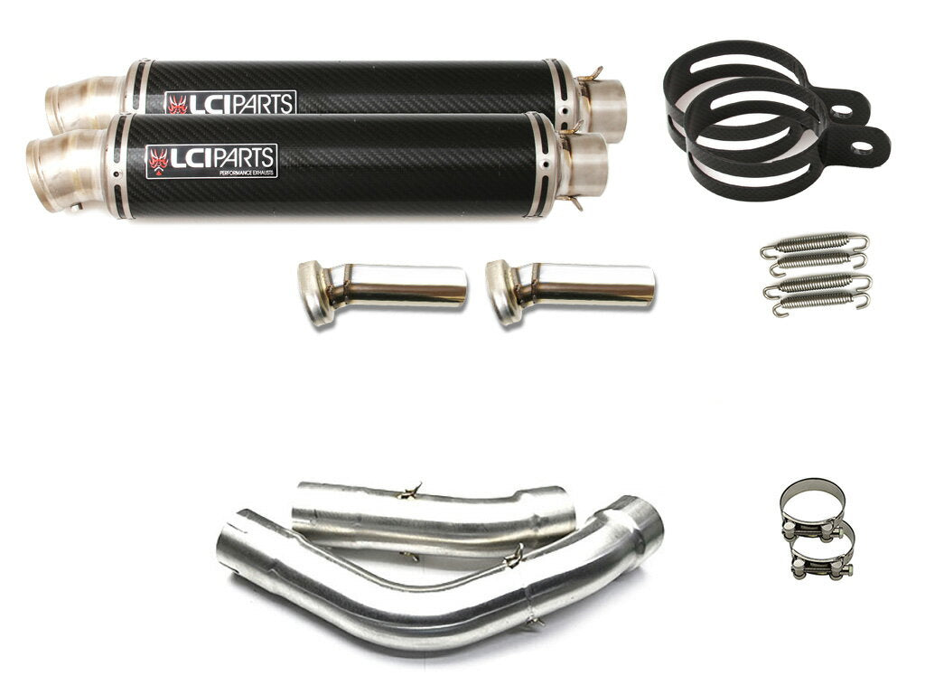 ヤマハ YZF-R1 2009-2014 LCIPARTS ラウンドチタンカーボンスリップオンマフラー