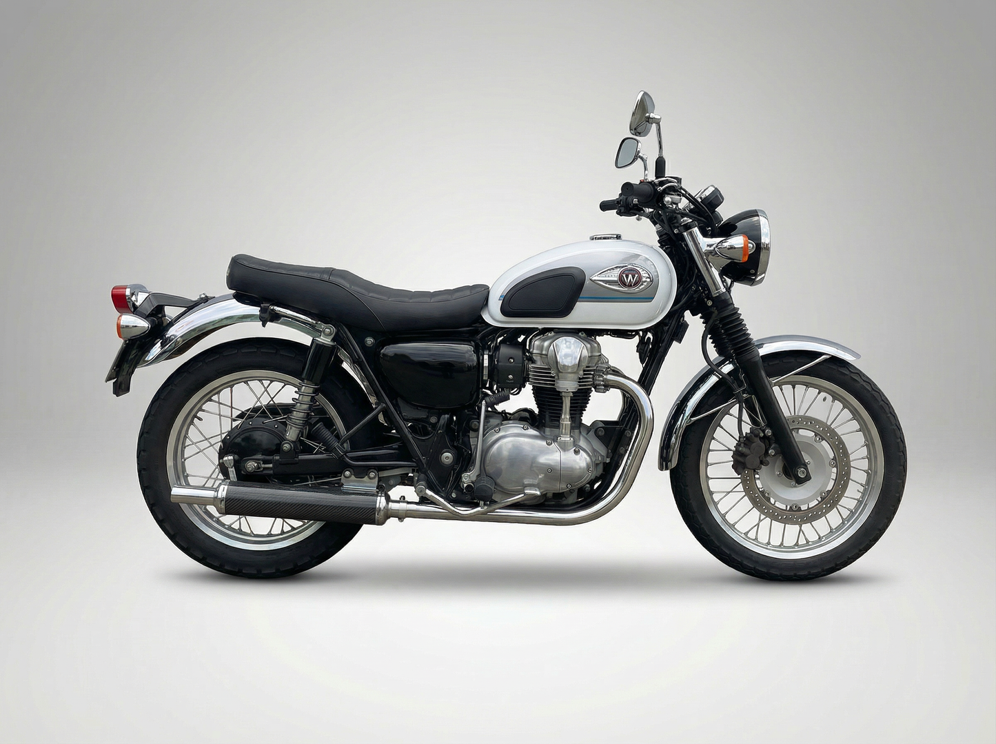 カワサキ W800 2011-2016 LCIPARTS カーボンクラシック フルエキゾースト