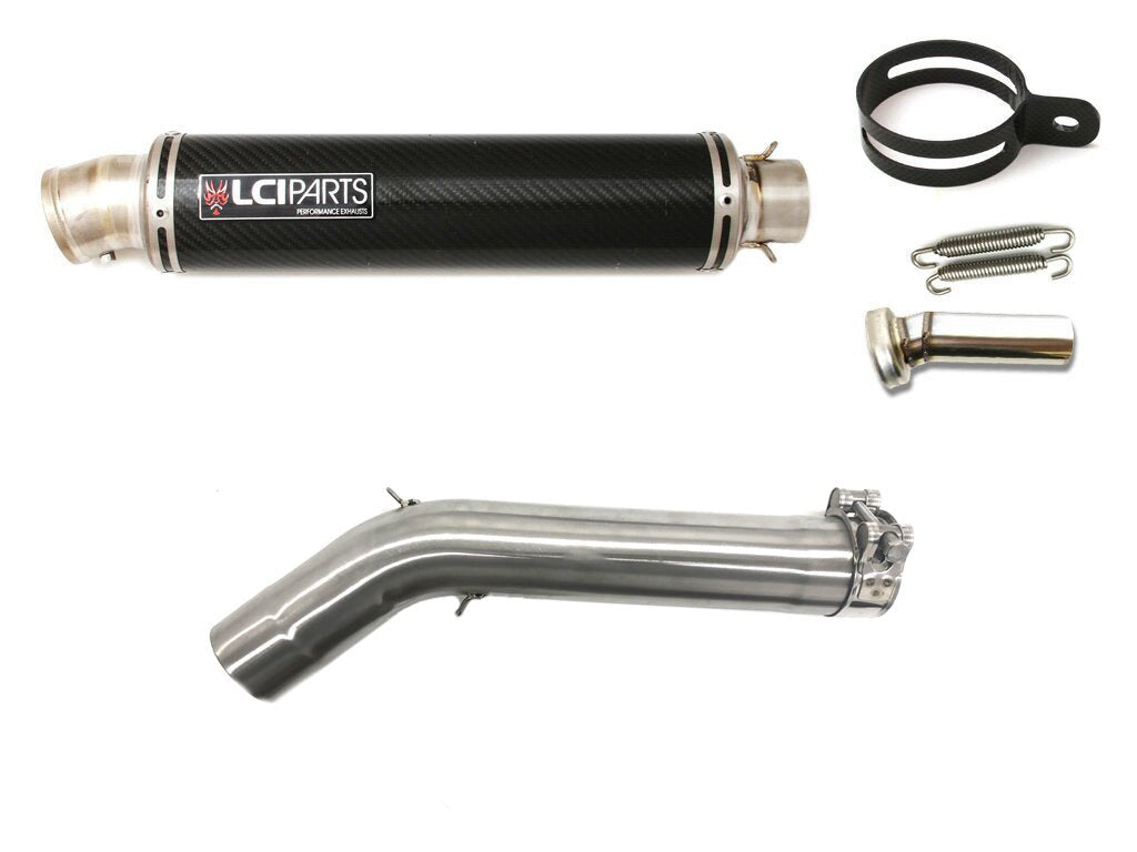 BMW F750GS F850GS 2019-2023 LCIPARTS ラウンドチタンカーボンスリップオンマフラー