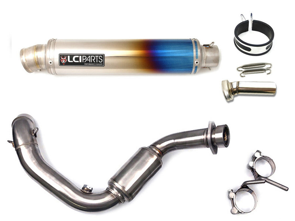 BMW G310R G310GS 2016-2025 LCIPARTS ラウンドフルチタンフルエキゾーストマフラー