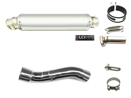 ホンダ  XL750 TRANSALP LCIPARTS ラウンドステンレススリップオンマフラー
