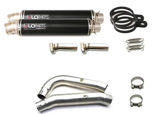 ホンダ VTR1000SP2 RVT1000R RC51 SP2  LCIPARTS ラウンドチタンカーボンスリップオンマフラー
