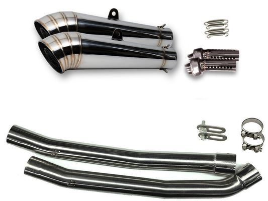 カワサキ ZX-14 ZZR1400 ZX14 2008-2011 LCIPARTS GPステンレススリップオンマフラー