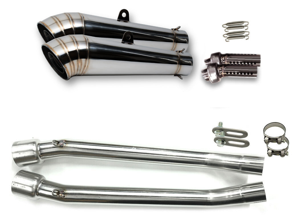 カワサキ ZZR250 1990-2007 LCIPARTS GPステンレススリップオンマフラー