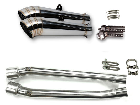 カワサキ ZZR250 1990-2007 LCIPARTS GPステンレススリップオンマフラー
