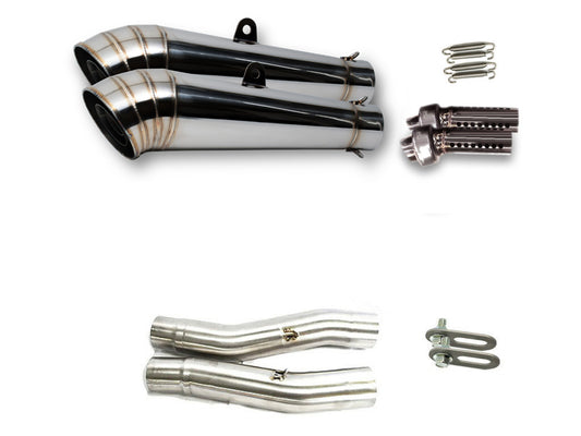 カワサキ ZZR400 ZZR600 1990-2008 LCIPARTS GPステンレススリップオンマフラー
