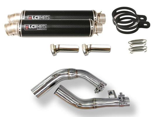 ホンダ CBF1000 2006-2010 LCIPARTS ラウンドチタンカーボンスリップオンマフラー