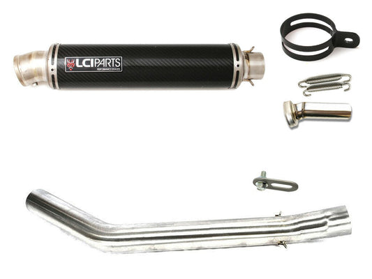 カワサキ 1400GTR 2008-2016 LCIPARTS ラウンドチタンカーボンスリップオンマフラー