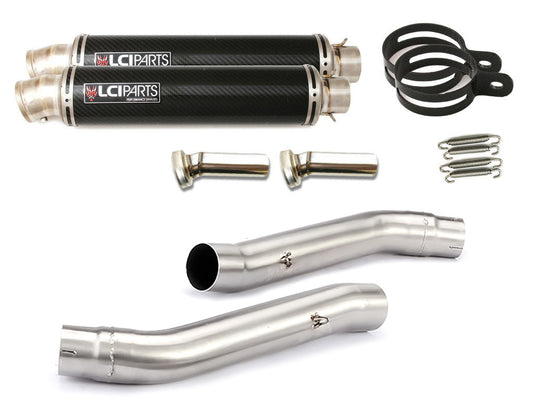 カワサキ Z1000 2003-2006 LCIPARTS ラウンドチタンカーボンスリップオンマフラー