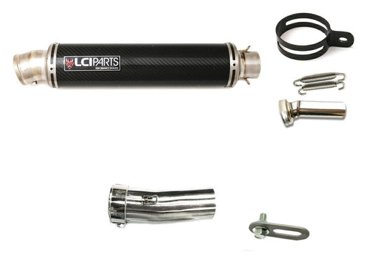 モトグッツィ グリーソ８Ｖ GRISO LCIPARTS ラウンドチタンカーボンスリップオンマフラー