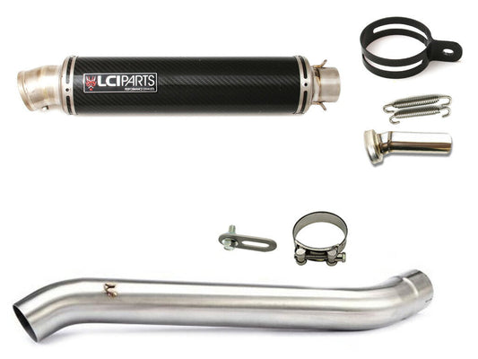 スズキ GSX-R1000 K9L1 2009-2011 4in1 LCIPARTS ラウンドチタンカーボンスリップオンマフラー