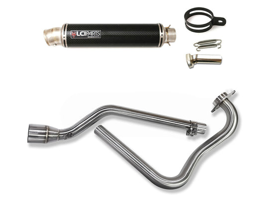 ヤマハ FZ25 FZS250 2017-2025 LCIPARTS ラウンドチタンカーボンフルエキゾーストマフラー