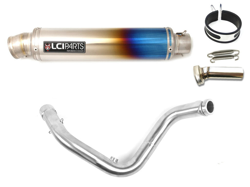 BMW G310R G310GS 2016-2025 LCIPARTS ラウンドフルチタンフルエキゾーストマフラー