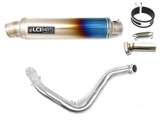 BMW G310R G310GS 2016-2025 LCIPARTS ラウンドフルチタンフルエキゾーストマフラー
