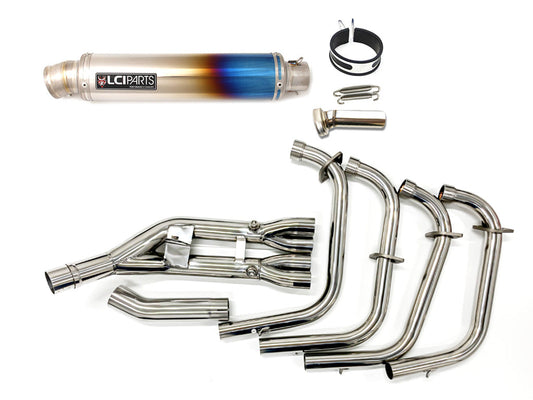 LCIPARTS ラウンドチタンフルエキゾーストマフラー ホンダ CB400SF CB400SB NC42 2018-2022