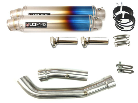 カワサキ Z1000 2007-2009 LCIPARTS ラウンドフルチタンスリップオンマフラー