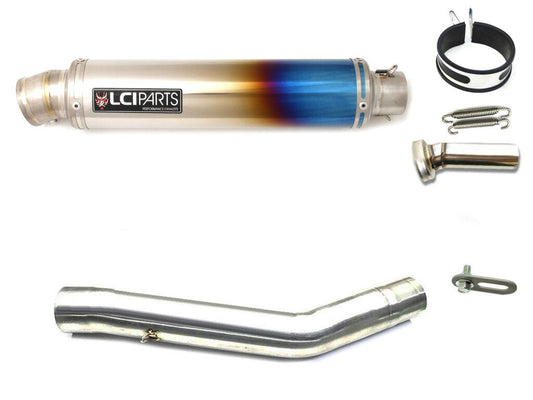 カワサキ Z750 2007-2012 LCIPARTS ラウンドフルチタンスリップオンマフラー