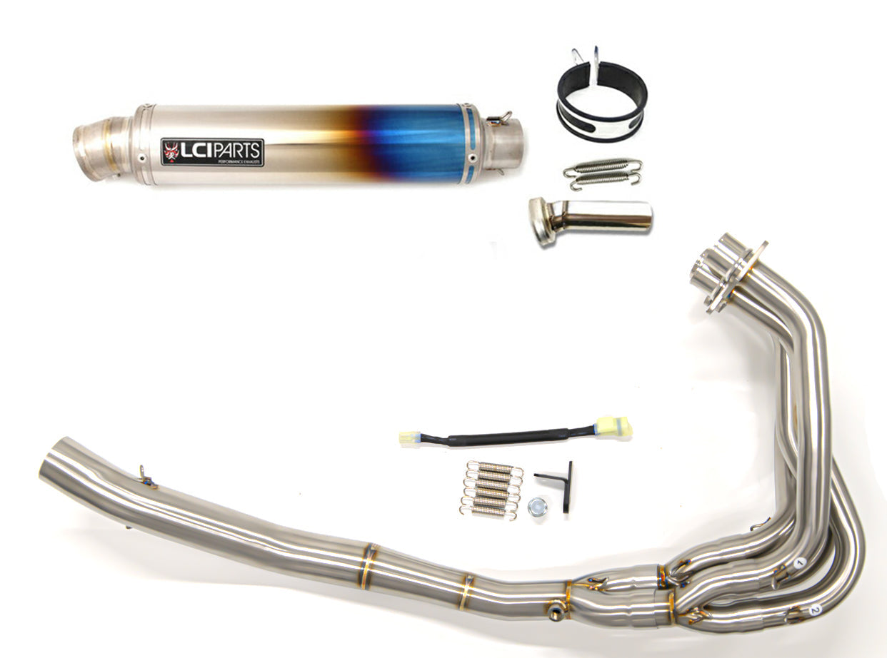 カワサキ　ニンジャ ZX-25R / ZX-25R SE 2020-2023 LCIPARTS ラウンドチタンフルエキゾーストマフラー