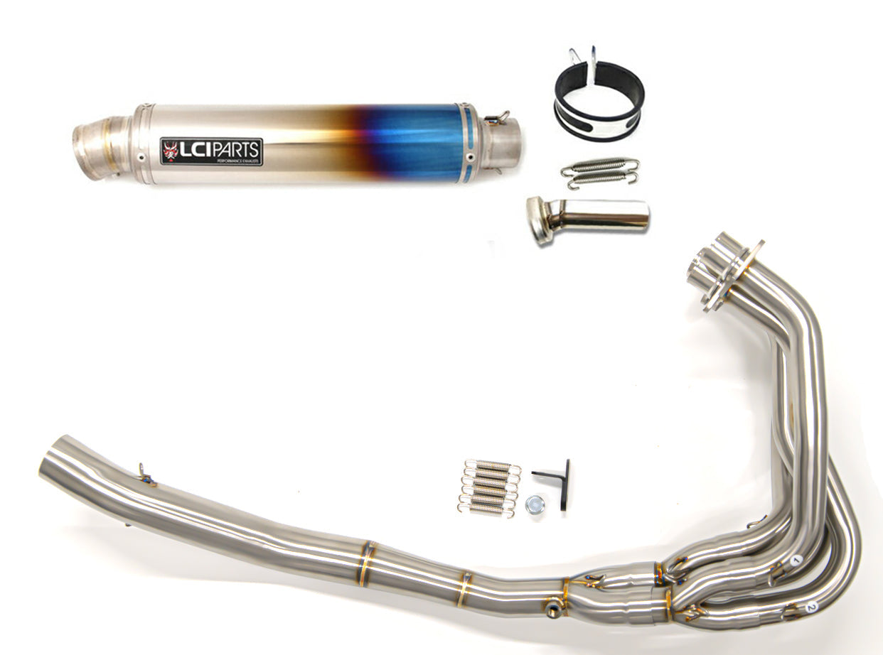 カワサキ ニンジャ ZX-4R SE / ZX-4RR 2024-2025 LCIPARTS LCIPARTS ラウンドチタンフルエキゾーストマフラー
