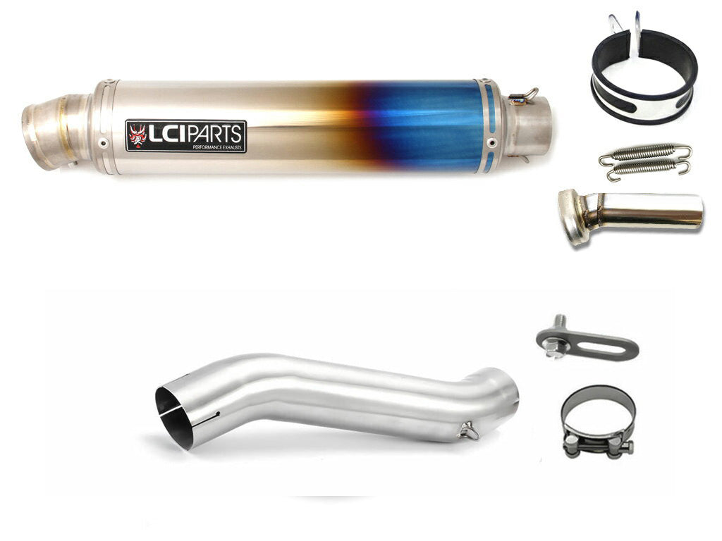 スズキ Vストローム250 V-STROM250 2017-2024 LCIPARTS ラウンドフルチタンスリップオンマフラー