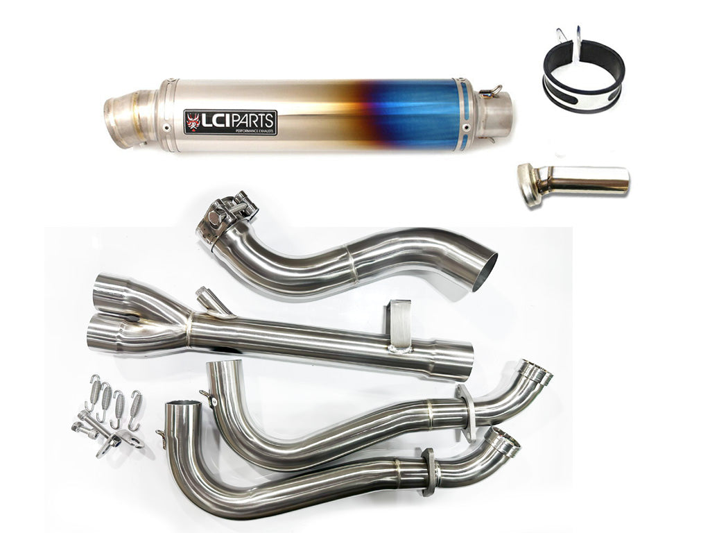 スズキ GSX-8R 2024-2026 LCIPARTS ラウンドチタンフルエキゾーストマフラー