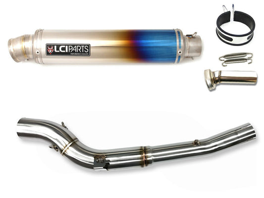 スズキ DR-Z400 | DR-Z400S | DR-Z400SM | 2000-2009 LCIPARTS ラウンドフルチタンスリップオンマフラー
