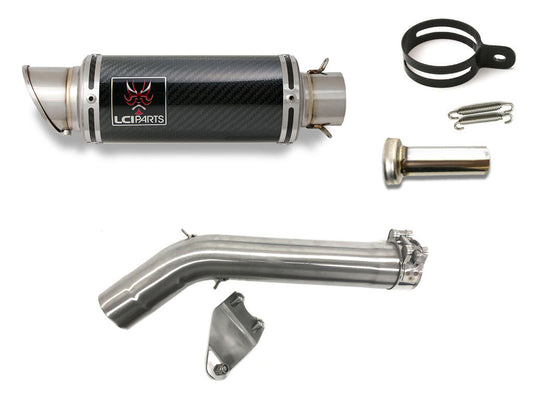 BMW F800GS 2024- LCIPARTS ショートカーボンスリップオンマフラー