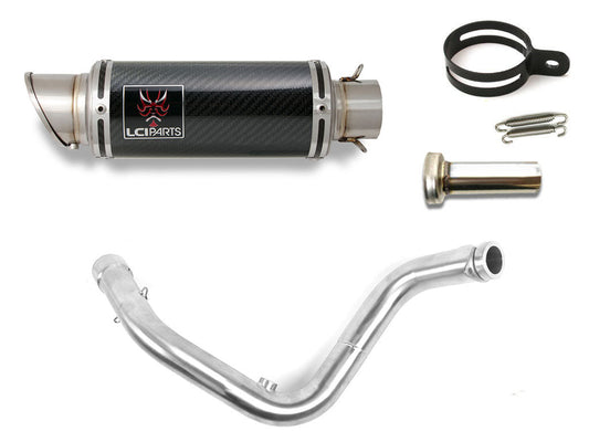 BMW G310R G310GS 2016-2025 LCIPARTS ショートカーボンフルエキゾーストマフラー